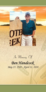 Ben Handcock Memorial Folder