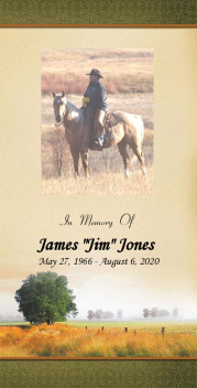Jim Jones Memorial Folder