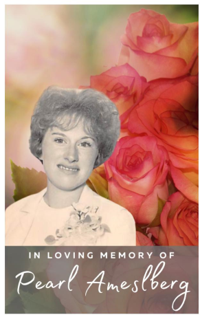 Pearl Amelsberg Memorial Folder