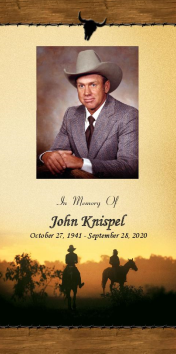 John Knispel Memorial Folder
