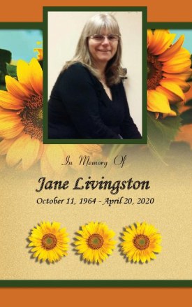 Jane Brunson Livingston Memorial Folder
