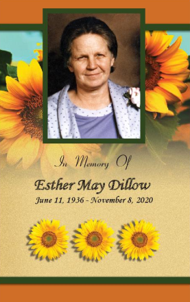 Esther Dillow Memorial Folder