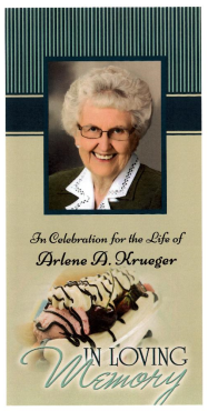 Arlene Krueger Memorial Folder