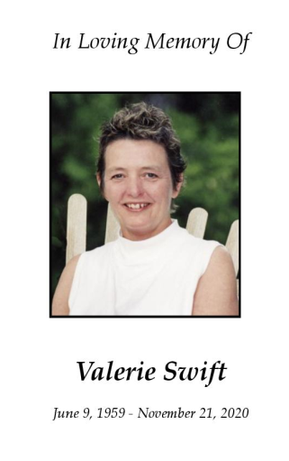 Valerie Swift Memorial Folder