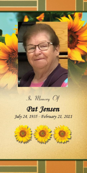 Pat  Jensen Memorial Folder