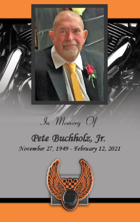 Pete Buchholz Memorial Folder