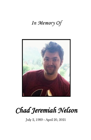 Chad Nelson Memorial Folder