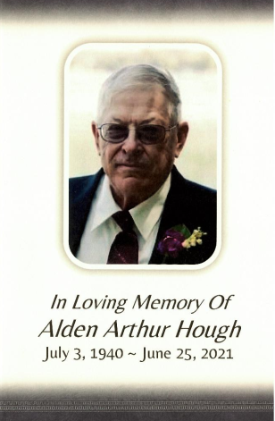 Alden Hough Memorial Folder