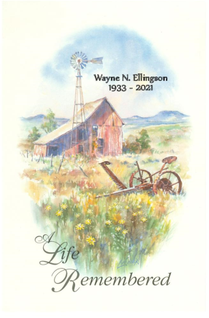 Wayne Ellingson Memorial Folder