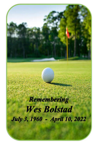 Wes Bolstad Memorial Folder