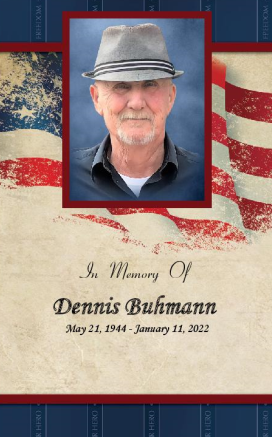 Dennis Buhmann Memorial Folder