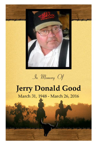 Jerry Good Memorial Folder