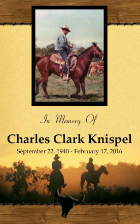 Charles Knispel Memorial Folder