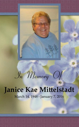 Janice Mittelstadt Memorial Folder