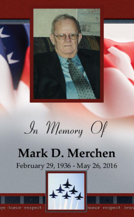 Mark  Merchen Memorial Folder