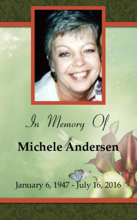 Michele Andersen Memorial Folder
