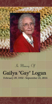 Gay Logan Memorial Folder
