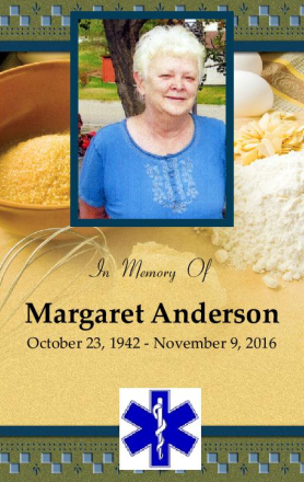 Margaret Anderson Memorial Folder