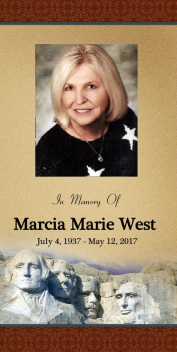 Marcia West Memorial Folder