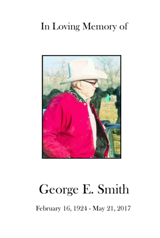 George Smith Memorial Folder