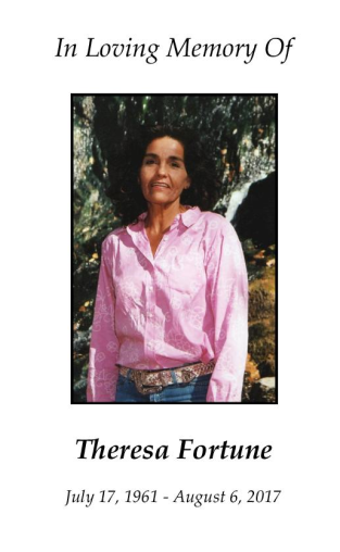 Theresa Fortune Memorial Folder
