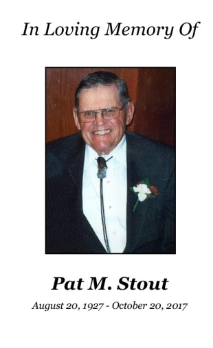 Pat Stout Memorial Folder