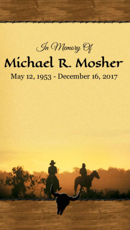 Michael "Mike"  Mosher Memorial Folder