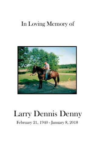 Larry Denny Memorial Folder