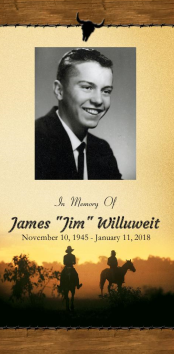 James "Jim" Willuweit Memorial Folder