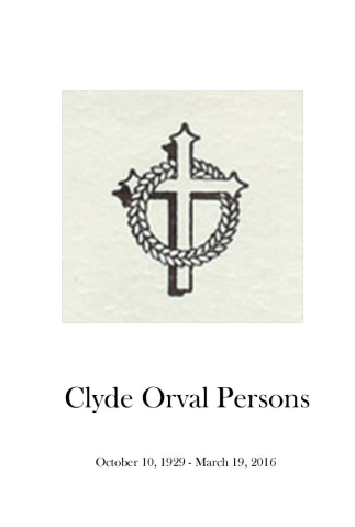 Clyde Persons Memorial Folder