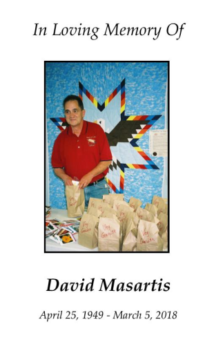 David Masartis Memorial Folder