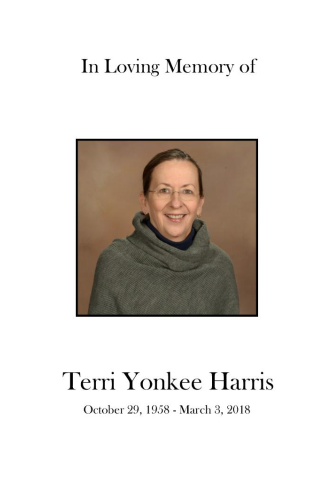 Terri Harris Memorial Folder