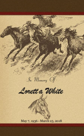 Loretta White Memorial Folder
