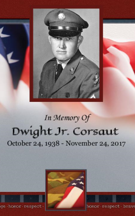 Dwight "Junior" Corsaut Memorial Folder