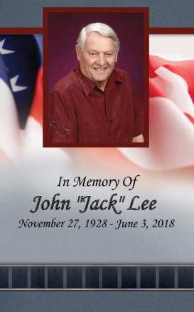 John E. Lee Memorial Folder