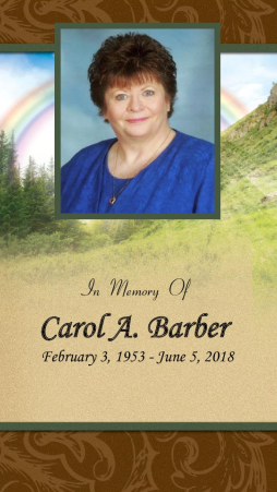 Carol Barber Memorial Folder