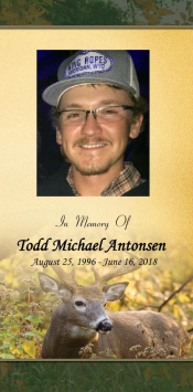 Todd Antonsen Memorial Folder