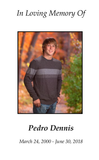 Pedro  Dennis Memorial Folder