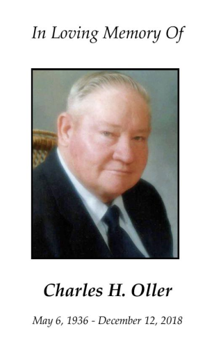 Charles Oller Memorial Folder
