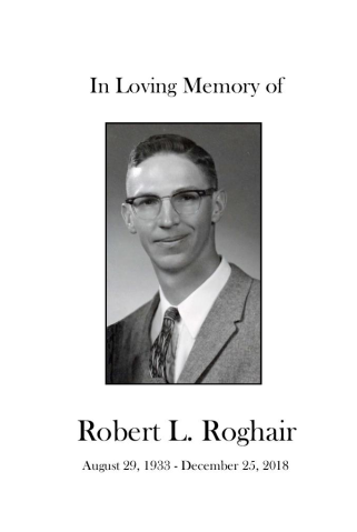 Robert Roghair Memorial Folder