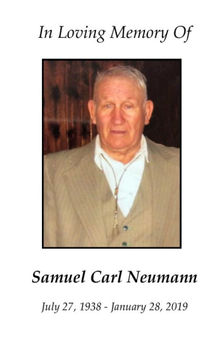 Samuel  Neumann Memorial Folder