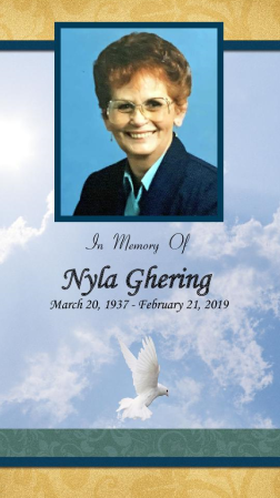 Nyla Ghering Memorial Folder