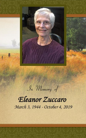 Eleanor Zuccaro Memorial Folder