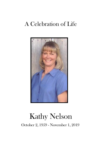 Kathy Nelson Memorial Folder