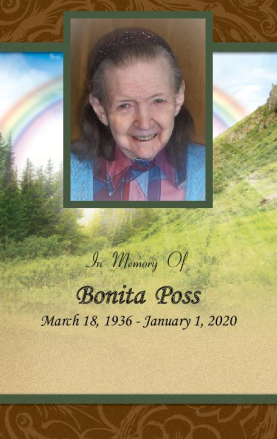Bonita Poss Memorial Folder