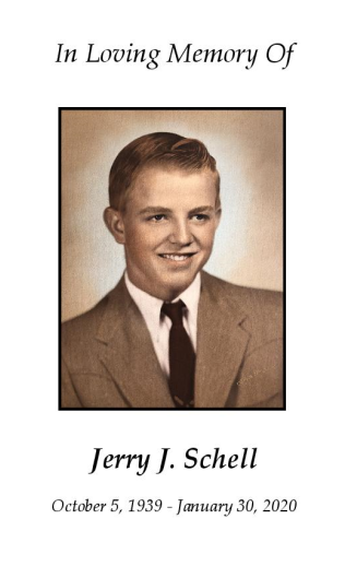 Jerry Schell Memorial Folder