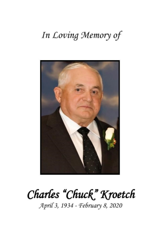 Chuck Kroetch Memorial Folder
