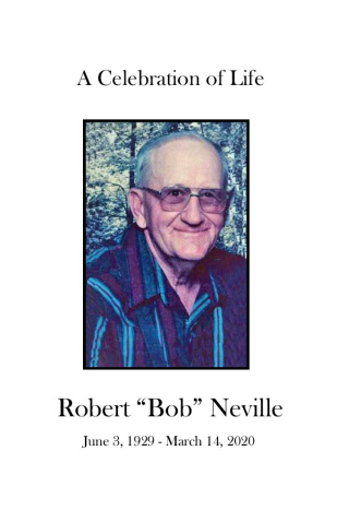 Robert "Bob" Neville Memorial Folder